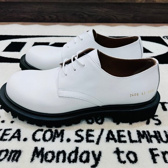 Common Projects Plain Toe Derby 0506 White Black Sole main image 7
